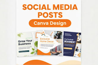 design canva social media posts, ads, and posters