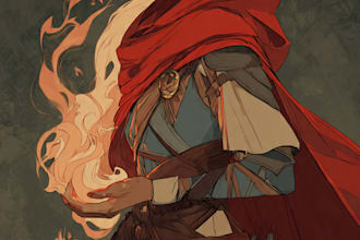 draw your oc and dnd character illustration