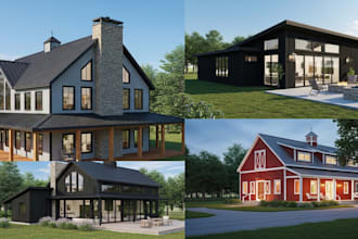 custom 3d floor plan renderings for barndominiums and pole barns house