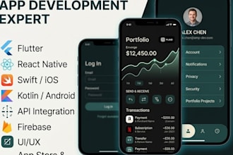 develop a professional flutter mobile app