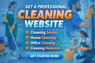 cleaning website house cleaning office cleaning with booking, wordpress website