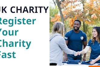 make an application for registration for a UK charity