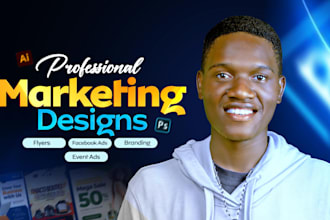 design eye catching flyers, facebook ads, marketing graphics
