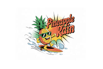 create graceful and fantastic pineapple  logo design