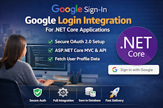 professional google signin integration for web
