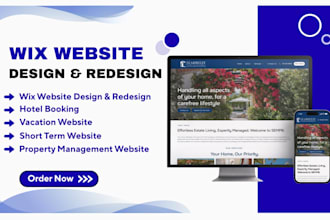 do wix website redesign travel agent vacation website, wix hotel booking website