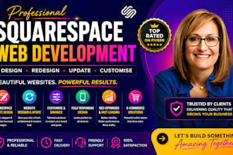 build update squarespace website design redesign squarespace website development