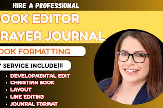 edit and format beautiful christian prayer journal, daily devotional book
