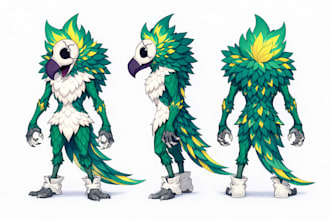 create furry reference sheet, furry oc, anthro or anime art