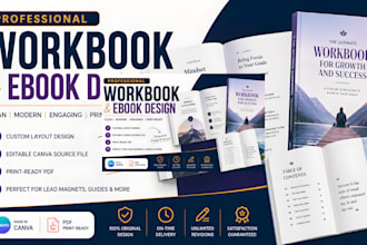 do a professional workbook book cover and ebook formatting