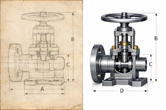 convert PDF or sketch to precise 2d autocad  drawing