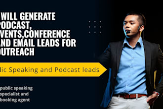 find targeted podcast and speaking leads for your niche