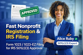 register your nonprofit and file form 1023 1023ez for irs approval