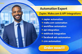 zapier automation, facebook ads, makecom, API, webhook and http