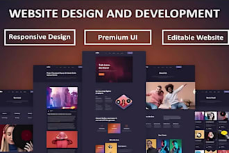 create modern responsive website with HTML CSS javascript