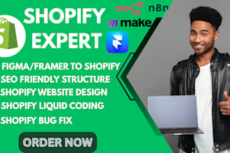 be your shopify specialist shopify expert developer liquid fix shopify bug fix