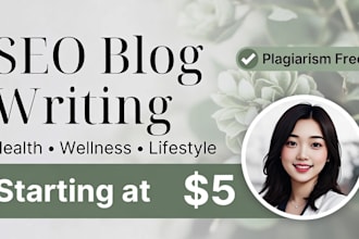 write SEO blog posts about health wellness and lifestyle