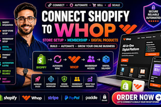 connect shopify to whop store setup whop membership whop digital product setup