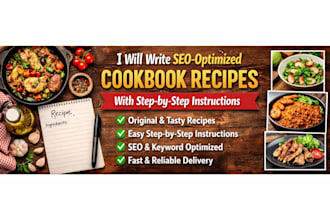 write SEO optimized cookbook recipe with step by step instruction in any country