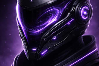 sculpt 3d futuristic helmet 3d cosplay model 3d mask design for 3d printing
