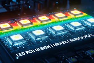 led lighting pcb, driver circuit and manufacturing files, led strip, pcbway led