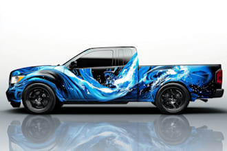 car wrap, truck wrap, van wrap design