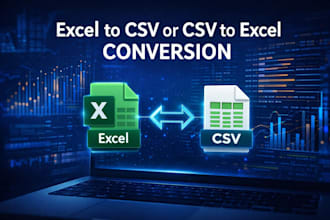 convert excel to CSV or CSV to excel quickly and accurately