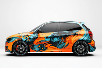do amazing car wrap, car wrap design