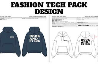 draw fashion technical flat sketch apparel clothing cad garment tech pack design