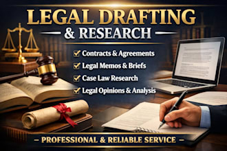 professional legal research drafting  documentation services
