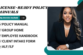 setup grouphome alf ilf in MD fl tx with license ready policy manual caqh hippa
