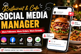 do social media marketing for restaurant, cafe, food truck brand on instagram