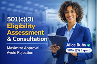 assess your nonprofit for 501c3 irs eligibility and approval