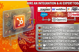 integrate zapier webflow jotform salesforce calendly openai twilio automation
