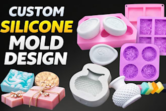 design 3d silicone mold for soap candle chocolate stl injection 3d mold print