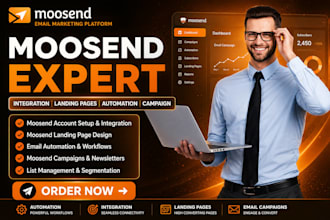 setup moosend email automation moosend campaigns landing page and integration