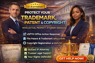 be your licensed US patent trademark attorney trademark registration application