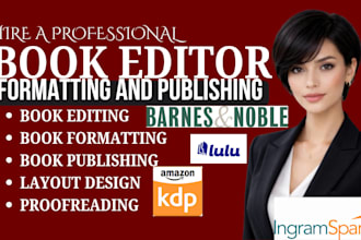 do book editing book formatting interior layout for fantasy and fiction book