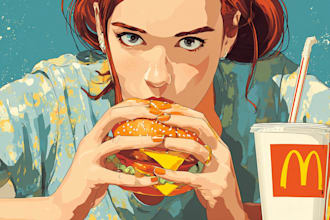 food pop art of your food pop art