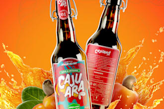 create custom illustrated label design