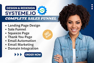 build systeme io landing page systeme io sales funnel automation squeeze page