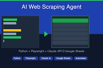 build an ai web scraping agent with python and google sheets
