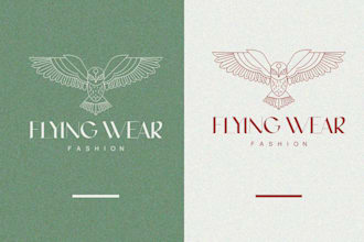 design business logo with brand style