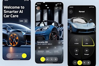 develop electric charging app, booking app, car renting app, tracking app