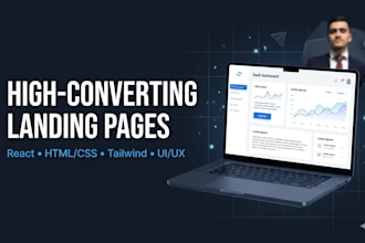 design and develop a landing page for your b2b saas product