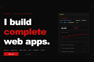 build web application using next js