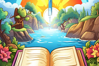 illustrate book illustration, picture book, amazon KDP