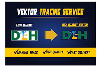 manually trace your logo into high quality vector