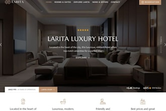 build squarespace luxury hotel website beach resort site airbnb rental website