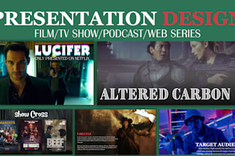 design a unique film pitch deck, epk, and poster